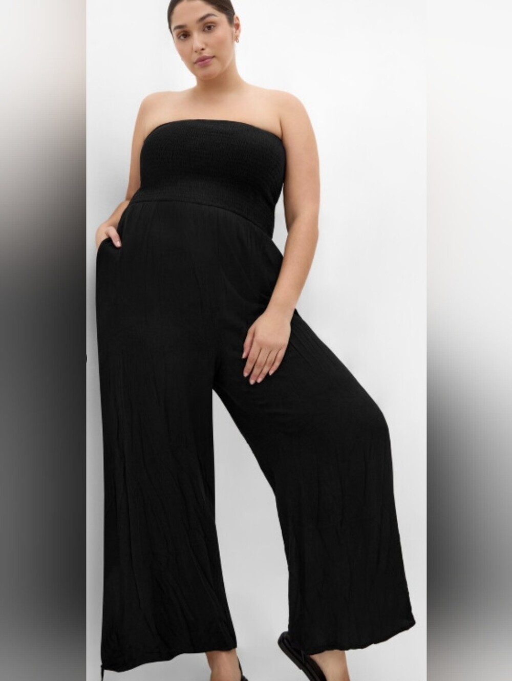 City Chic Smocked Jumpsuit NWT XXL/24
